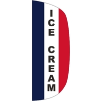 3' x 8' Message Flutter Flag - Ice Cream