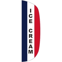 3' x 10' Message Flutter Flag - Ice Cream