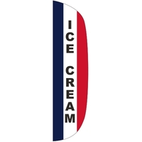 3' x 15' Message Flutter Flag - Ice Cream