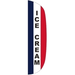 3' x 15' Message Flutter Flag - Ice Cream