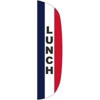 3' x 12' Message Flutter Flag - Lunch