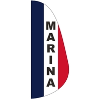 3 x 8' Marina message feather flag, feather style.... from ASI 80228 Quinn