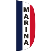 3' x 8' Message Flutter Flag - Marina