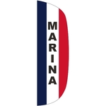 3' x 10' Message Flutter Flag - Marina