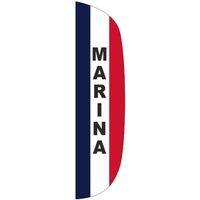 3' x 12' Message Flutter Flag - Marina