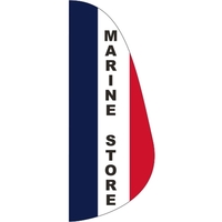 3 x 8' Marine Store message feather flag, feather style.... from ASI 80228 Quinn