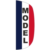 3' x 8' Message Flutter Flag - Model