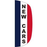 3 x 8' New Cars message feather flag, flutter style.... from ASI 80228 Quinn