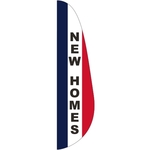 3' x 12' Message Feather Flag - New Homes