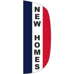 3' x 8' Message Flutter Flag - New Homes