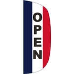 3' x 8' Message Flutter Flag - Open