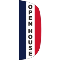 3' x 8' Message Flutter Flag - Open House