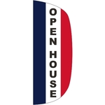 3' x 8' Message Flutter Flag - Open House