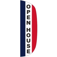 3' x 10' Message Flutter Flag - Open House