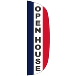 3' x 10' Message Flutter Flag - Open House