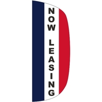 3 x 8' Now Leasing message feather flag, flutter style.... from ASI 80228 Quinn