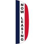 3' x 10' Message Flutter Flag - Now Leasing