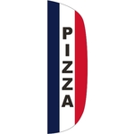 3' x 10' Message Flutter Flag - Pizza