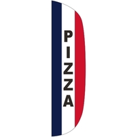 3' x 12' Message Flutter Flag - Pizza