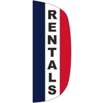 3' x 8' Message Flutter Flag - Rentals