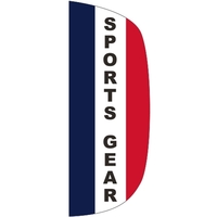 3 x 8' Sports Gear message feather flag, flutter style.... from ASI 80228 Quinn
