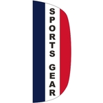 3' x 8' Message Flutter Flag - Sports Gear