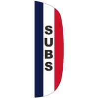 3' x 10' Message Flutter Flag - Subs