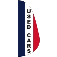 3 x 8' Used Cars message feather flag, feather style.... from ASI 80228 Quinn