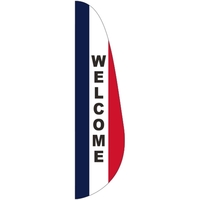 3' x 15' Message Feather Flag - Welcome