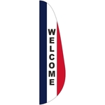 3' x 15' Message Feather Flag - Welcome