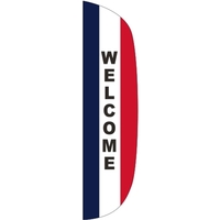 3' x 15' Message Flutter Flag - Welcome