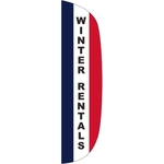 3' x 15' Message Flutter Flag - Winter Rentals