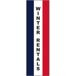 3' x 10' Message Square Flag - Winter Rentals