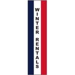 3' x 12' Message Square Flag - Winter Rentals