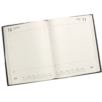 Large daily leatherette appointment planner with 8 1/2" x 11" page... from...