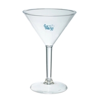 7 oz. Crystal Clear Plastic Martini Glass, BPA free, dishwasher safe,... from...