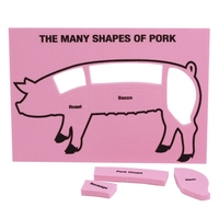 Mailable foam pig puzzle toy.... from ASI 54886 Foamworx / FoamWorx