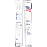 18ft. Steel White Pole W/poly Cotton 3ft. X 5ft. USA Flag