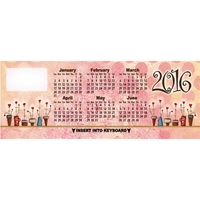 Keyboard calendar on everyday - pink.... from ASI 45815 Coloring Book...