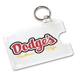 Clear Card Holder With Key Ring