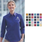 Ladies' Short Sleeve Oxford Button-Down Easy Care Shirt