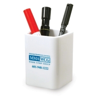 Pencil holder, available in white... from ASI 79896 Promo Plastik / Promo...