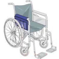 14" x 9" wheelchair tote bag with one large and three... from ASI 31260...