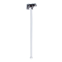 Cow Shaped Head Stirrer / Stir Stick / Swizzle Stick, 7"... from ASI 59683...