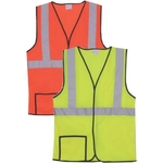 Single Stripe L/XL Yellow Mesh Safety Vest