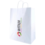 White Kraft Shopping Bag