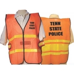 Orange Mesh Safety Vest