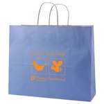 Striped Tinted Kraft Shopping Bags