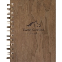 5" x 7" note pad with wood on paperboard front cover,... from ASI 91340...