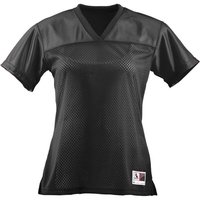 Blank football tee for ladies' made of 100% polyester with a... from ASI...